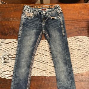 Like new acid wash rock revival size 29 straight leg